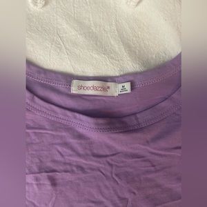 Purple shoulder pad t-shit